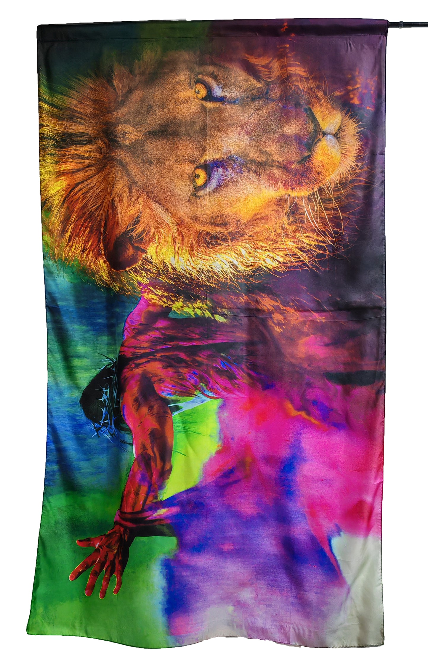 YESHUA - Drapeau en soie Harbotai imprimé