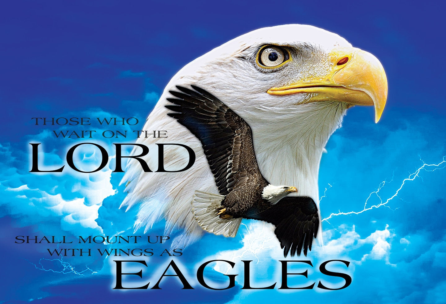 Wait Upon The Lord - Ii Printed Harbotai Silk Flag (ll-size)