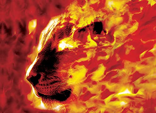 Flaming Passion - Bandera de seda Harbotai impresa