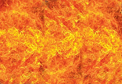 Burning Fire - II - Drapeau de soie Harbotai imprimé