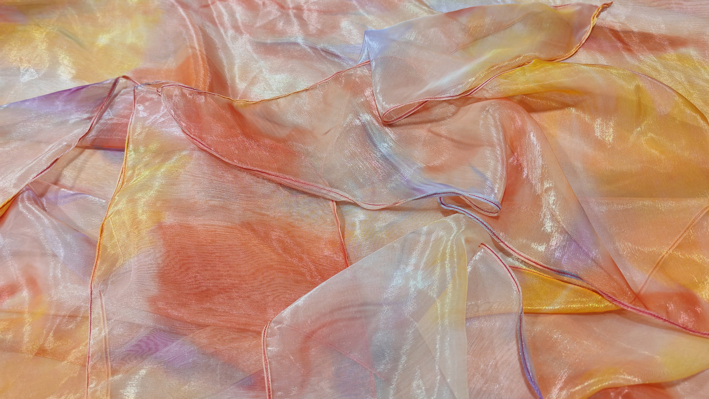 Angelic Wings -  Sheer Shinny Flag - Slow Flaming - WFS-Size - (Pair-2Flags)