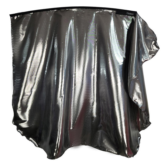WXL-Quill-Metal líquido negro/plata ala bandera-36 "varilla flexible