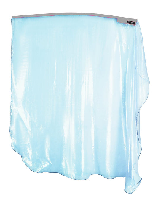 Buy1-Get1-Fee - Organza fluorescente Banderas azul claro (single - 1 bandera) Wxxl-quill 40" Flexible