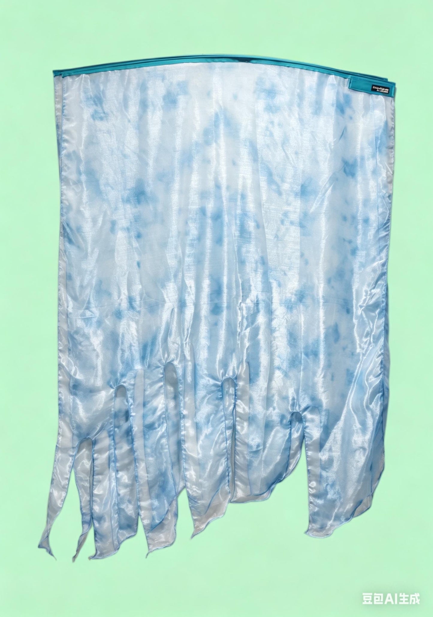 Angelic Feather Sheer Shinny Flag - Heavenly Cloud - WFS-Size - (Pair-2Flags)