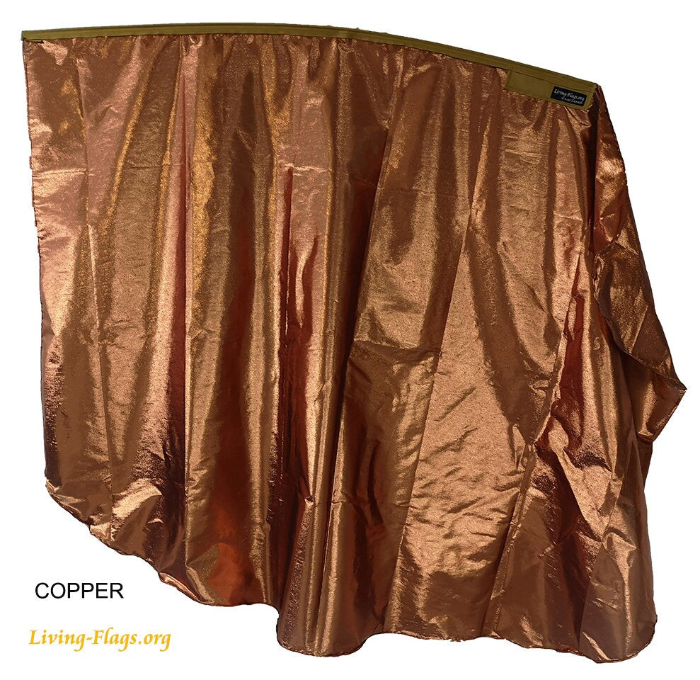 WXL-Quill - Liquid Metal Copper Color Angelic Wing Flag - 40" Flexible Rod