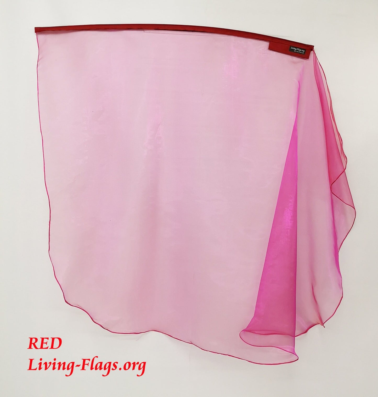 Sheer Shiny Mirror Organza Wing Flag (1er-Set) - Kaufen Sie 1 und erhalten Sie 1 gratis - 40" Flexible Rute