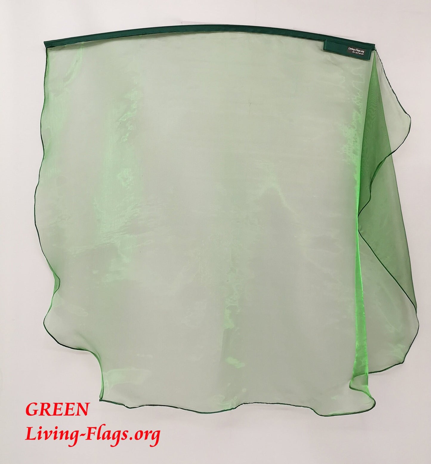 Sheer Shiny Mirror Organza Wing Flag (1er-Set) - Kaufen Sie 1 und erhalten Sie 1 gratis - 40" Flexible Rute