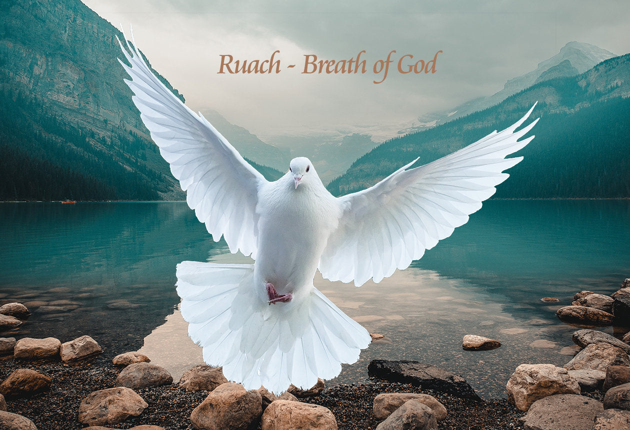 Ruach - Breath of God -  Silk Printed Worship Flags
