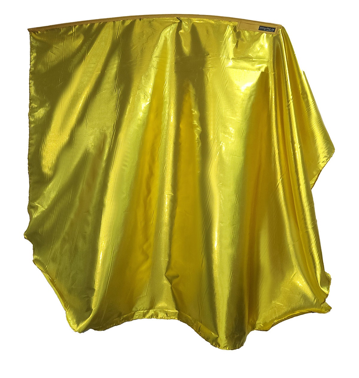 WXLL-Quill Liquid Metal 24k Gold Wing Flag - 40 "Varilla flexible